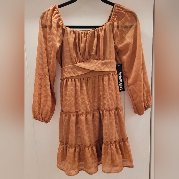 Trixxi Girl Other - Trixxi Girl Tan Dress